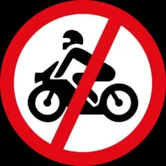 Motorcycles Prohibited