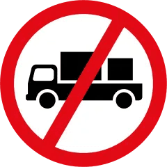 Delivery Vehicles Prohibited