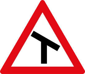Skewed T-Junction (Left) Ahead