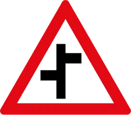 Staggered Junction (Right-Left) Ahead