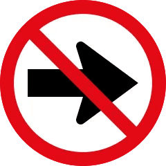 Right Turn Prohibited