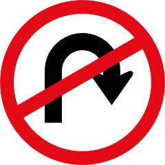 U-Turn Prohibited
