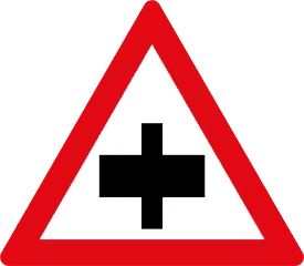 Crossroad Ahead without Priority