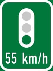 Co-ordinated Traffic Signals at Indicated Speed