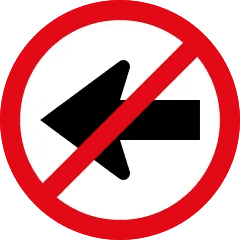 Left Turn Prohibited