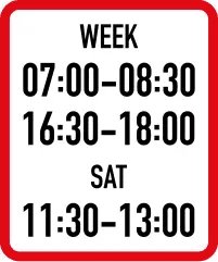 Applies During the Specified Days and Hours (Version 2)