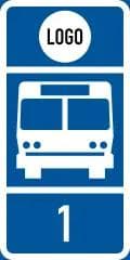 Bus Stop for Authorised Buses with Line Number