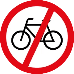 Cyclists Prohibited